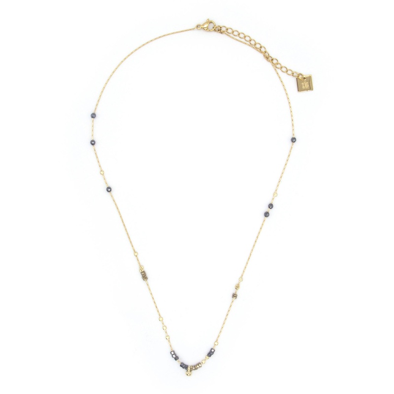 Zag Bijoux Necklace SNS4779 Stones Gold