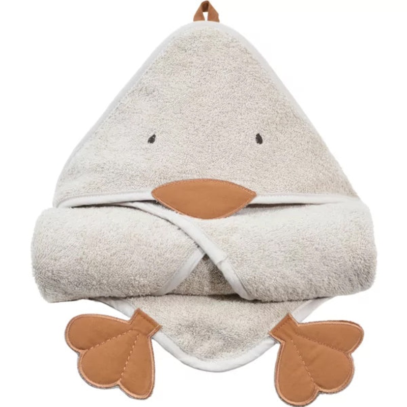 Little Crevette Hooded Towel 75x75 cm Nils