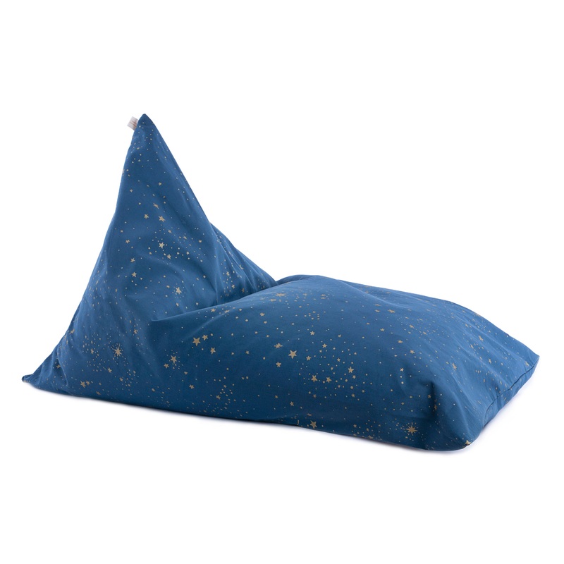 nobodinoz Beanbag Essaouira Gold Stella / Night Blue