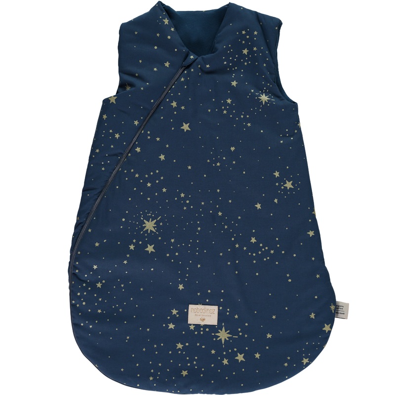 nobodinoz Cocoon Sleeping Bag Gold Stella/Night Blue