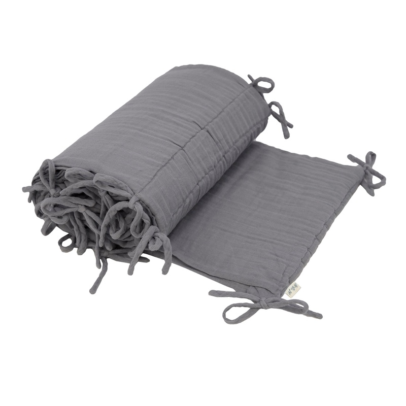 Numero 74 Cot Bumper Stone Grey