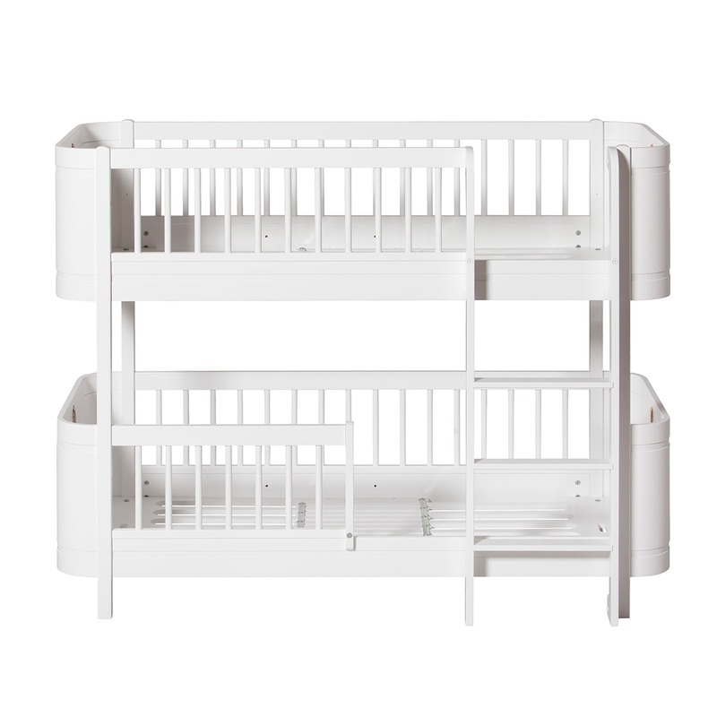 Oliver Furniture Wood Mini+ Low Bunk Bed White (Pre-Order; Est. Delivery in 6-10 Weeks)
