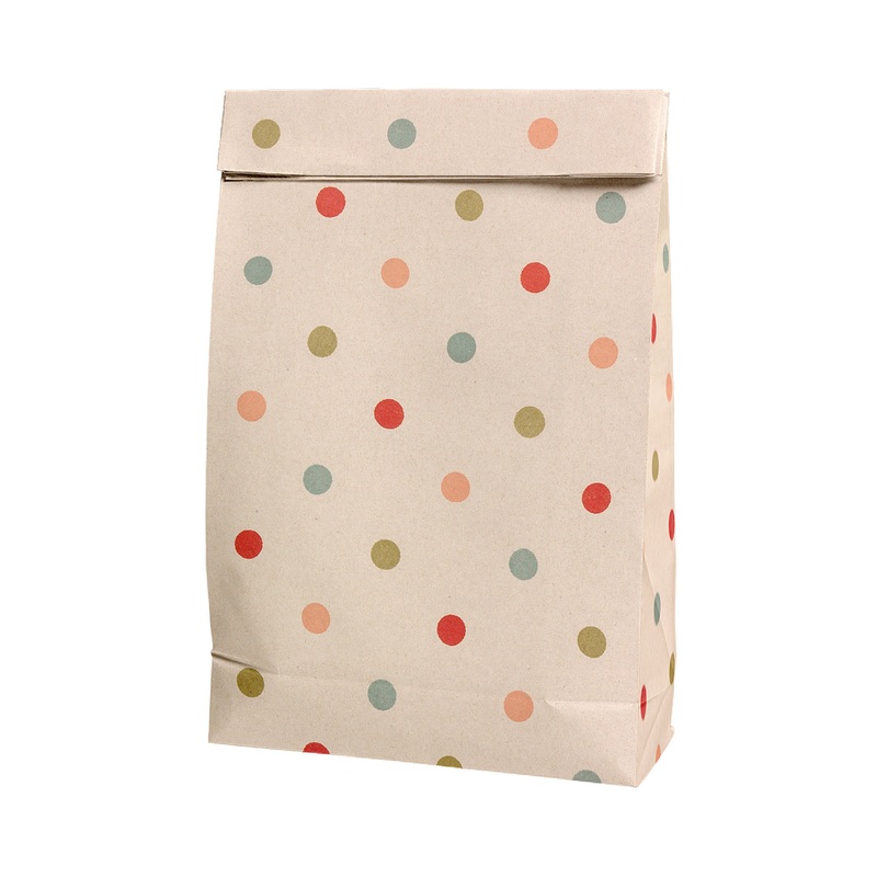 Maileg Gift Bag with Multi Dots - 5pcs