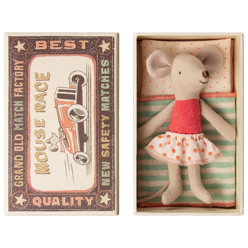 Maileg Little Sister Mouse in Box