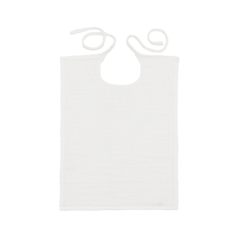 Numero 74 Baby Bib Square White