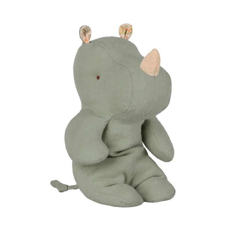 Maileg Safari Friends Rhino Dusty Green