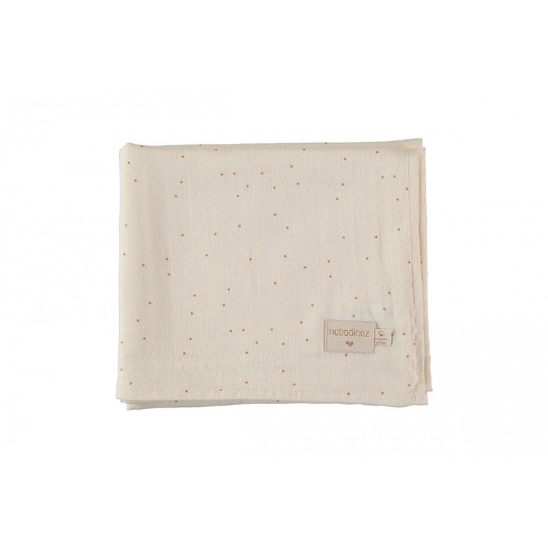 nobodinoz Butterfly Swaddle Honey Sweet Dots Natural