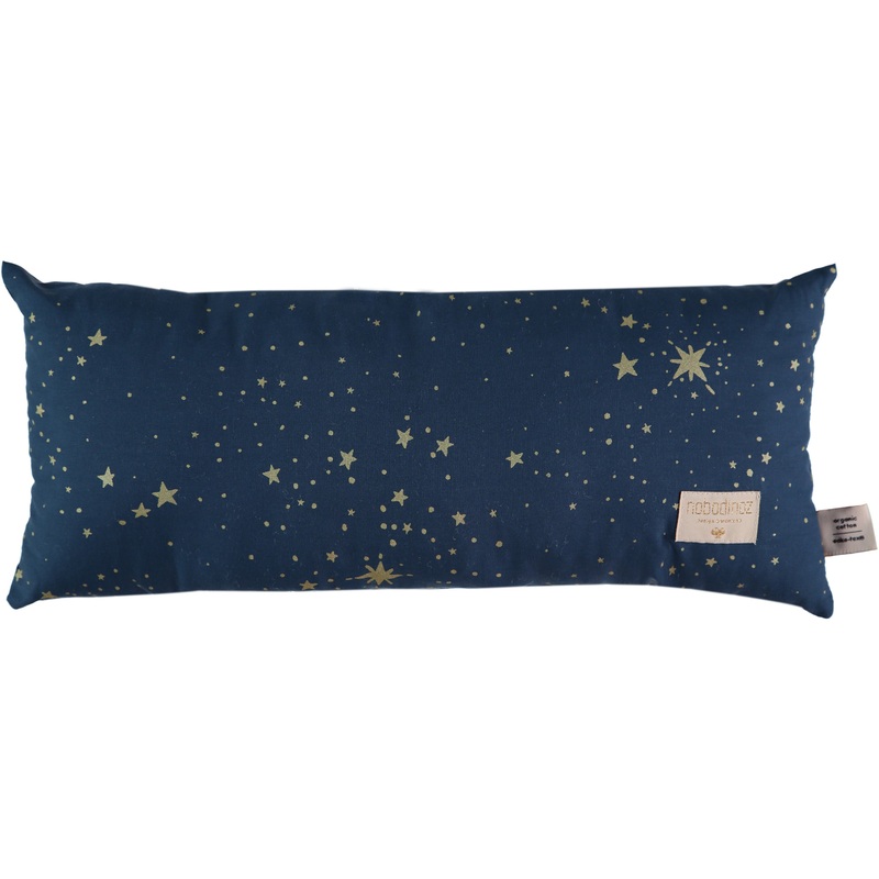 nobodinoz Hardy Long Cushion Gold Stella/Night Blue