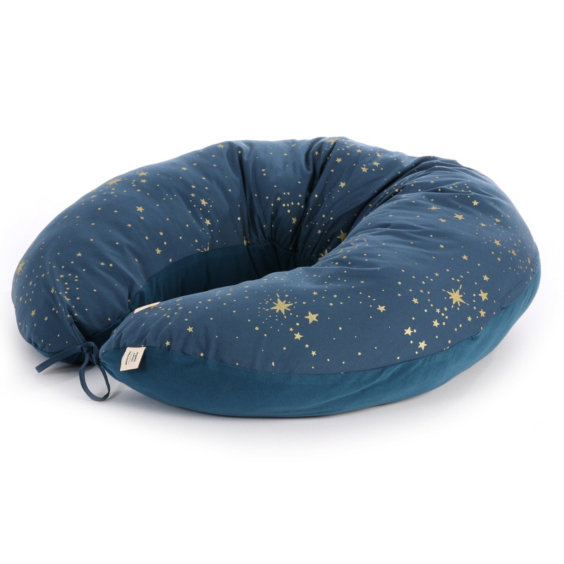 nobodinoz Maternity Pillow Luna Gold Stella/Night Blue