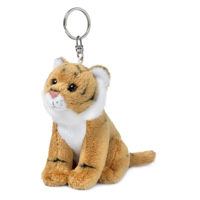 WWF Plush Brown Tiger Keychain