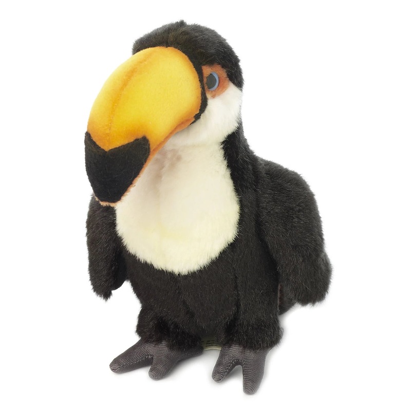WWF Plush Tropical Birds Black