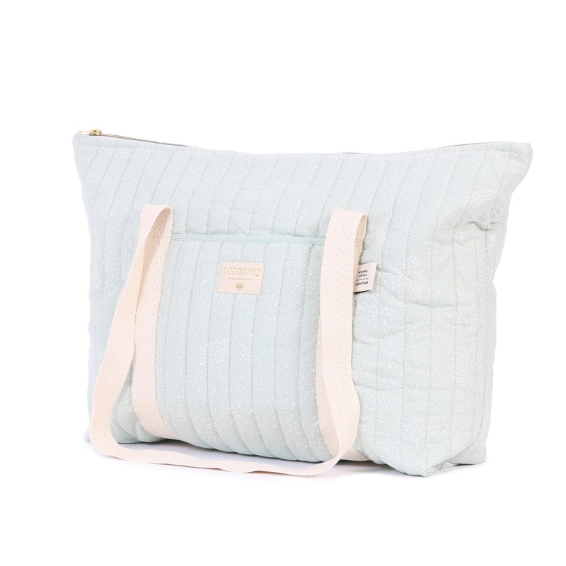 nobodinoz Paris Maternity Bag White Bubble/Aqua