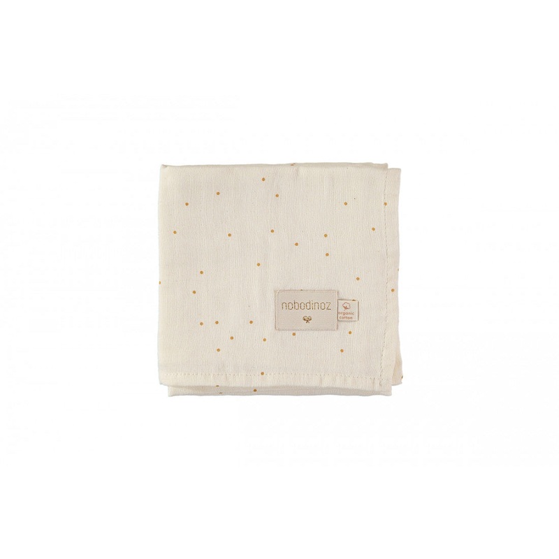 nobodinoz Swaddle Baby Love Honey Sweet Dots Natural
