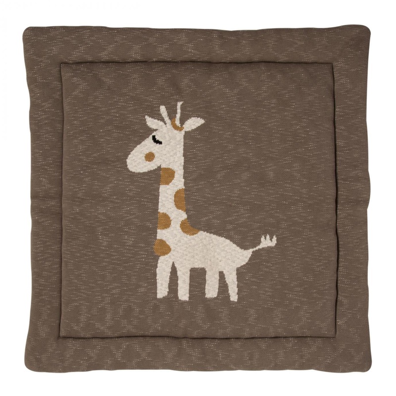 Quax Knitted Playpen Mat - Giraffe - 100x100cm