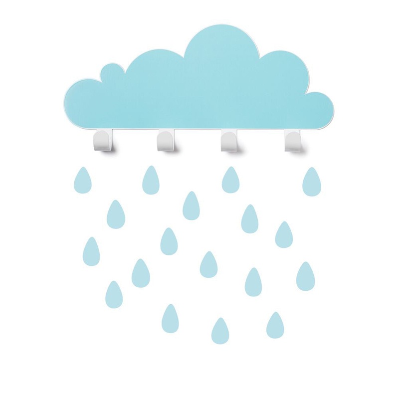 Tresxics Big Cloud & 18 Rain Drops Blue