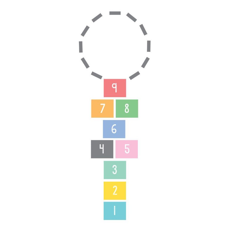 Tresxics Game Floor Hopscotch Colours