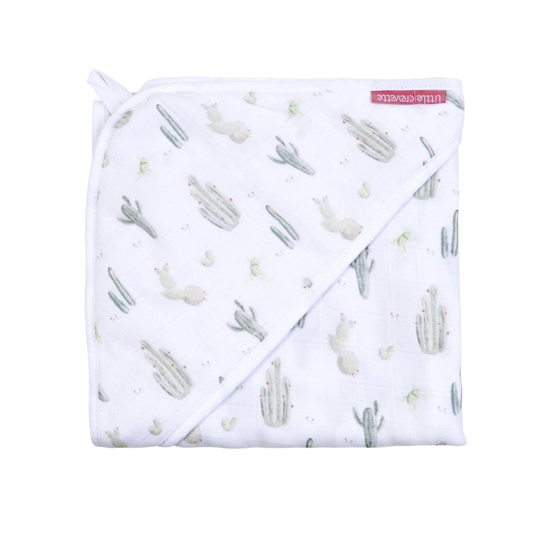 Little Crevette Hooded Towel Cactus