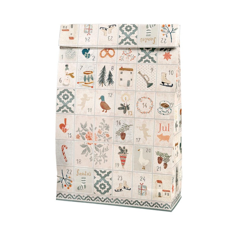 Maileg Gift Bag with Days of December - Pack of 5