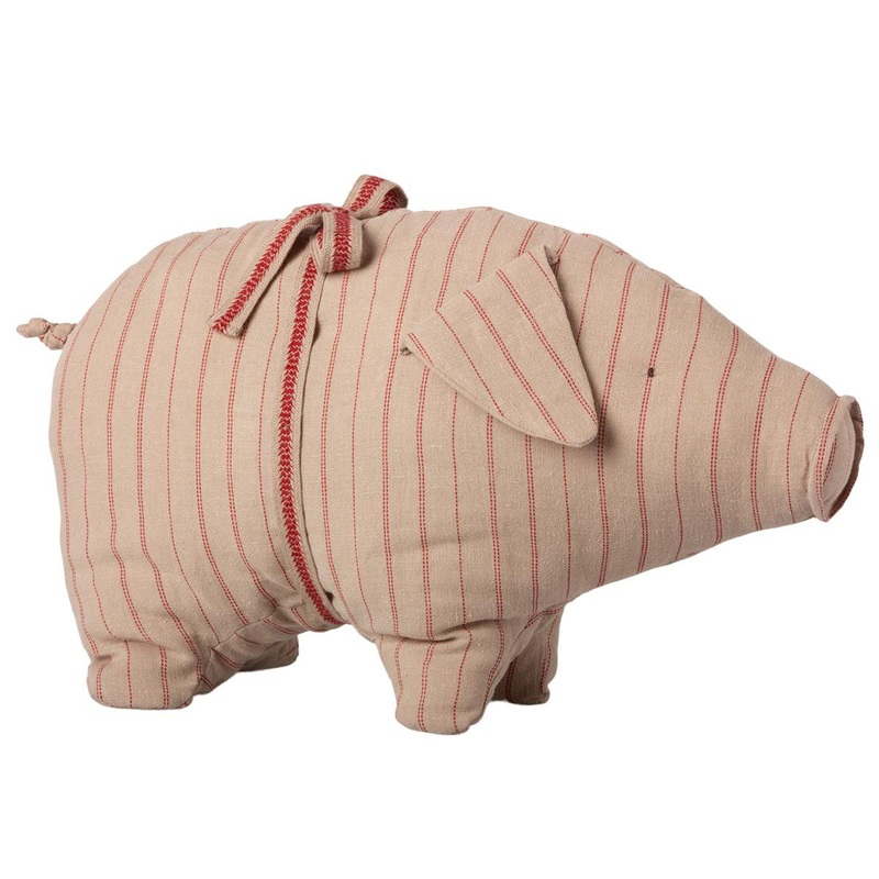 Maileg Pig with Stribes Medium