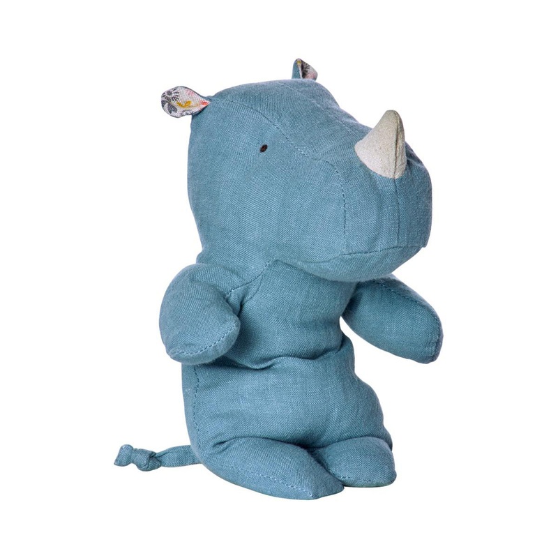 Maileg Safari Friends Rhino Blue Small