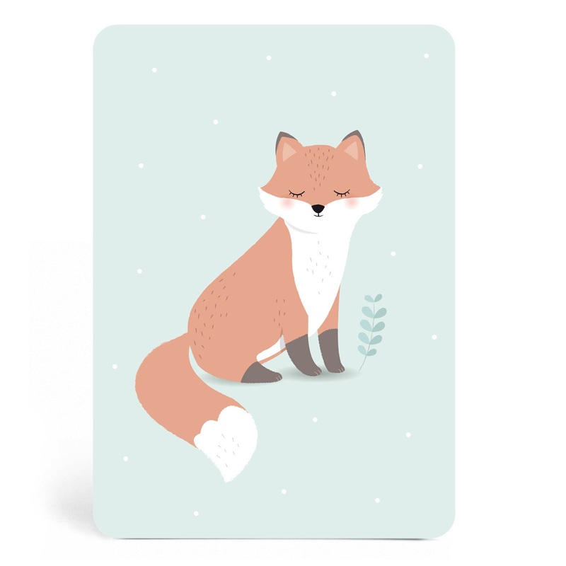 Zu Boutique Card Fox