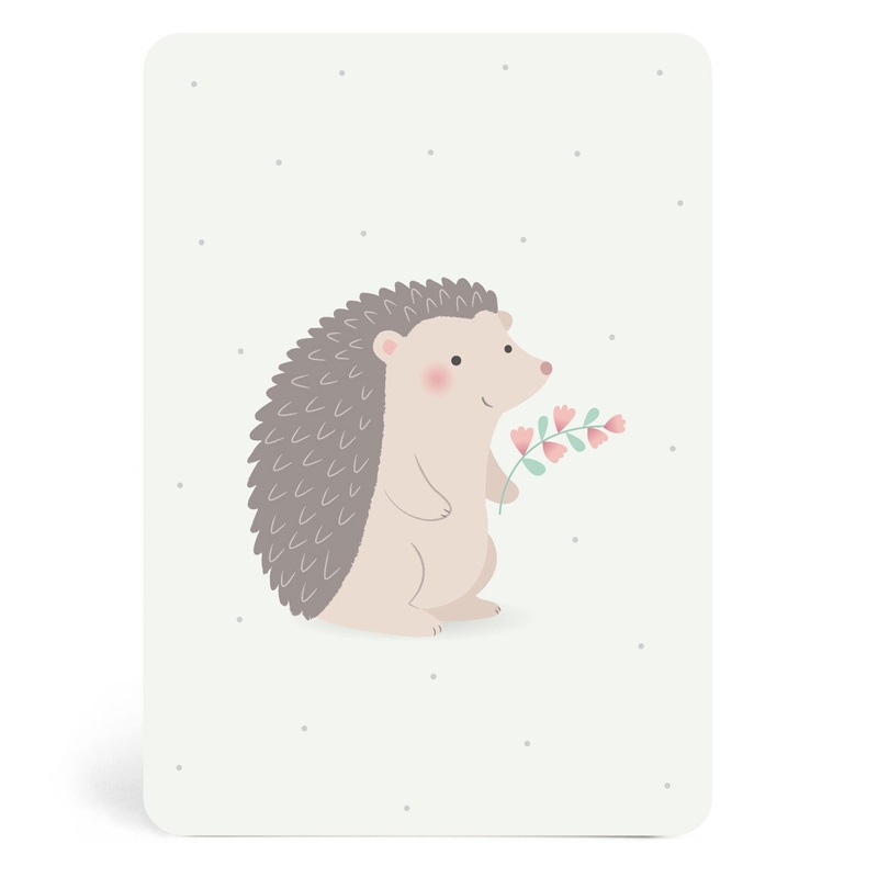 Zu Boutique Card Hedgehog