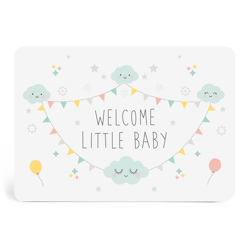 Zu Boutique Card Welcome Little Baby