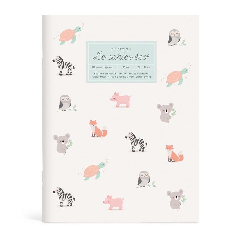Zu Boutique Eco Notebook Animal