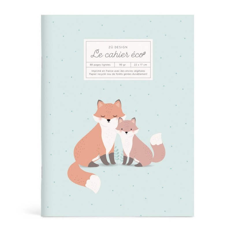 Zu Boutique Eco Notebook Foxes