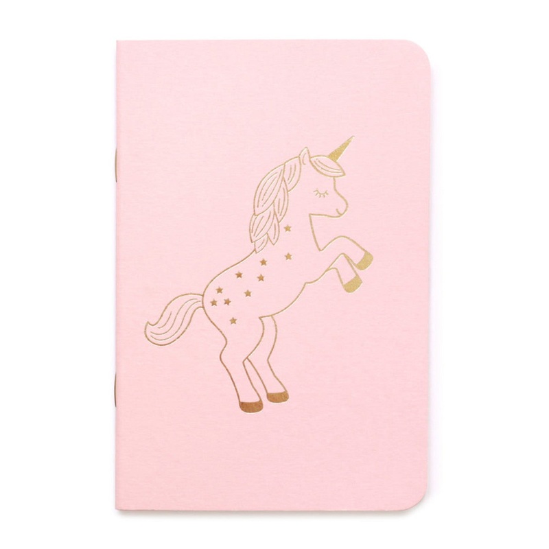 Zu Boutique Notebook Unicorn Gold