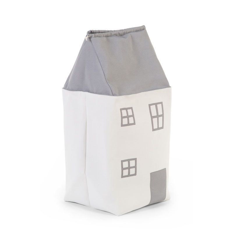 Childhome Toy Box House Grey Off White