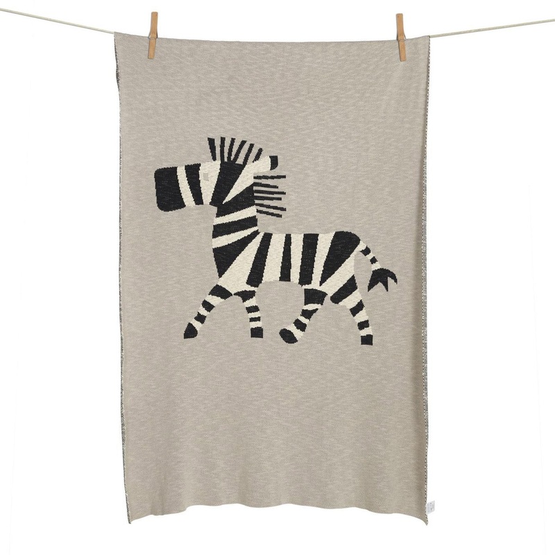 Quax Knitted Blanket - Zebra - 100x160cm