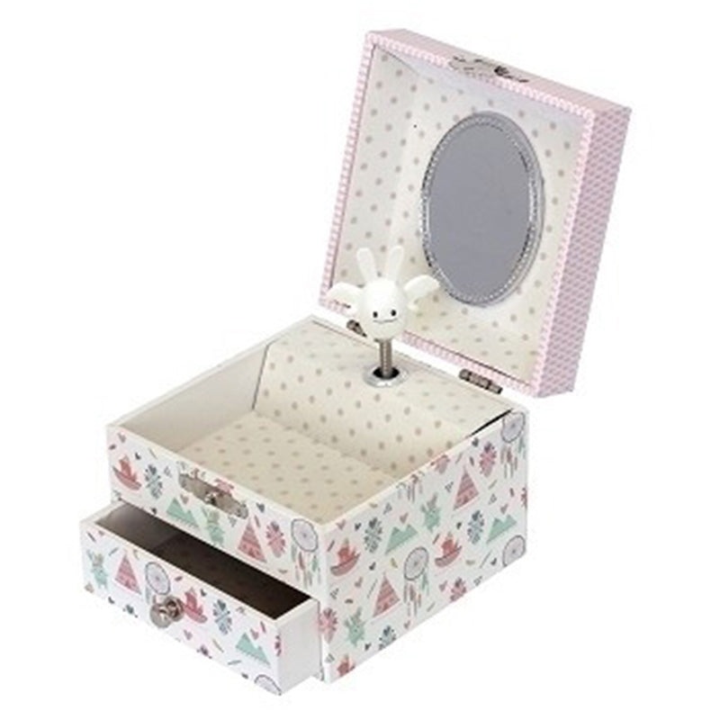 Trousselier Music Box Phosphorescent Cube Indian