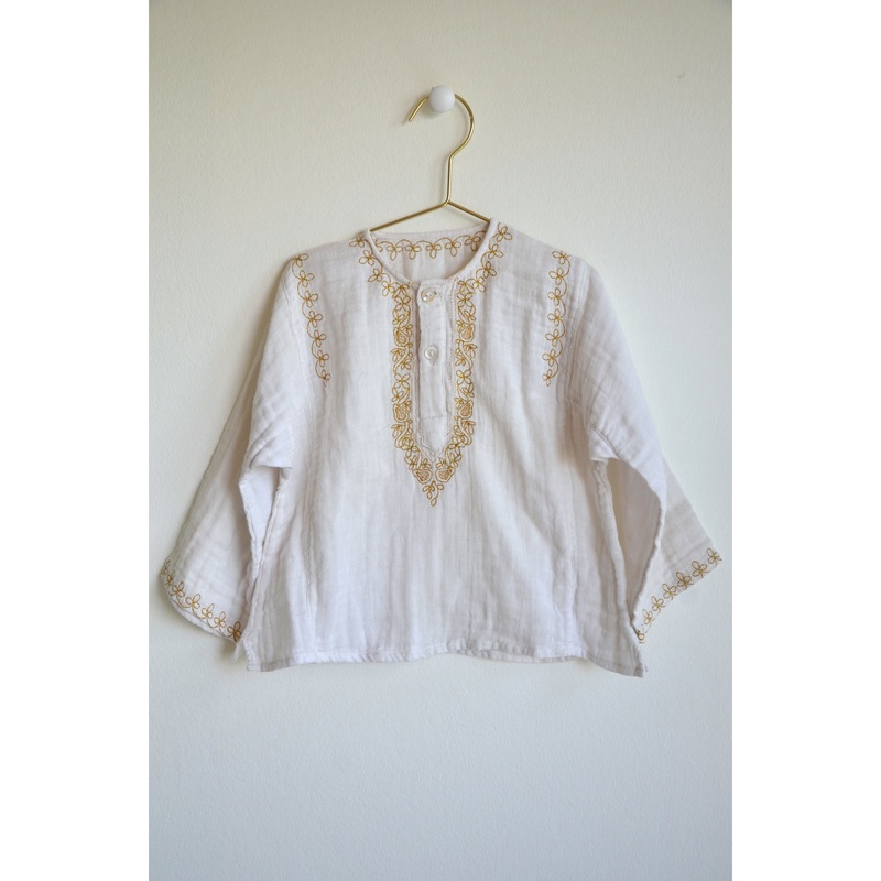 Minina Loves Blouse Kurta Chistina Off White