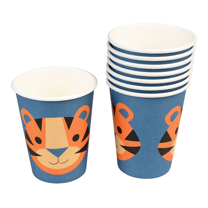 Rex Set of 8 Ziggy The Tiger Cups