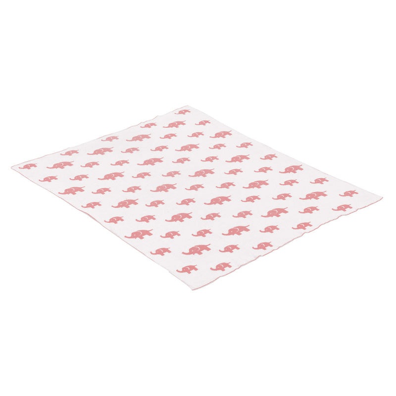 Cambrass Baby Cotton Blanket Ele Coral