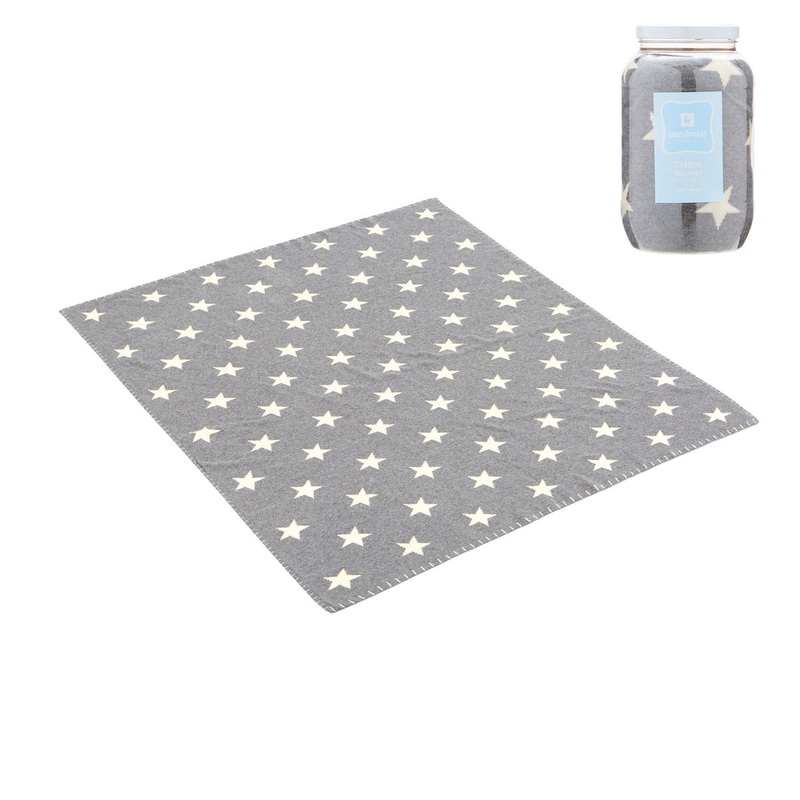 Cambrass Baby Cotton Blanket Etoile Grey