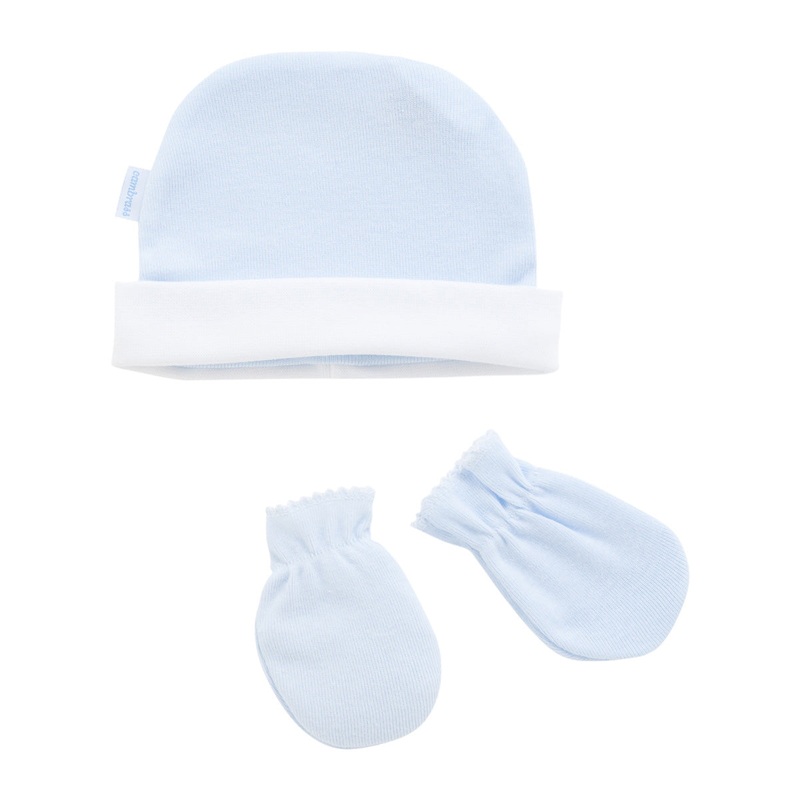 Cambrass Cap & Mittens Liso Blue