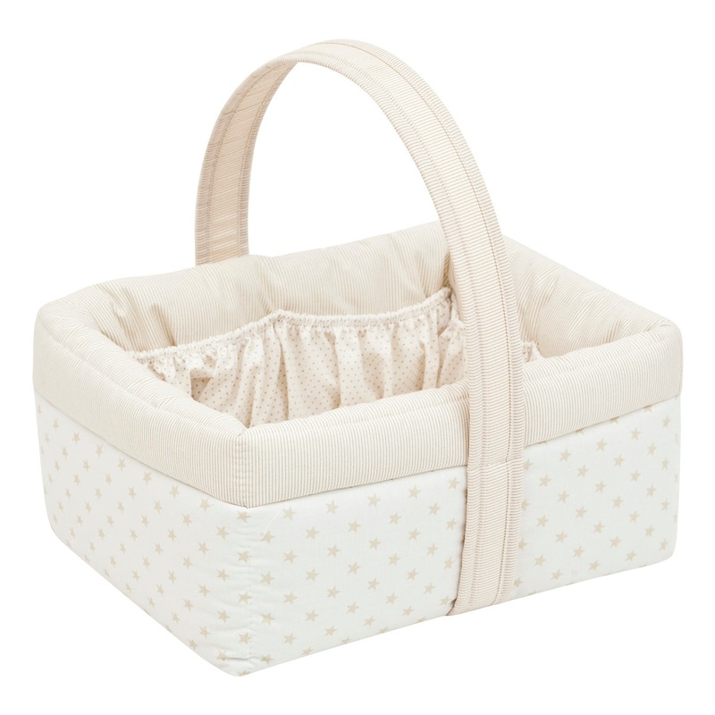 Cambrass Layette Basket Star Beige