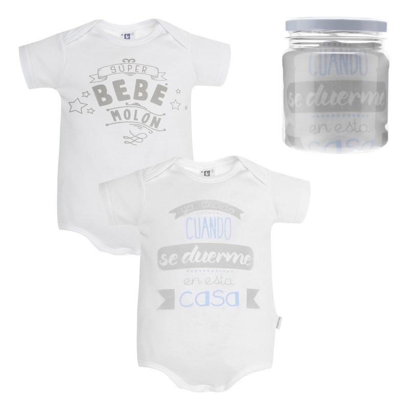 Cambrass Set 2 Body Short Sleeve Bebe Moln Blue