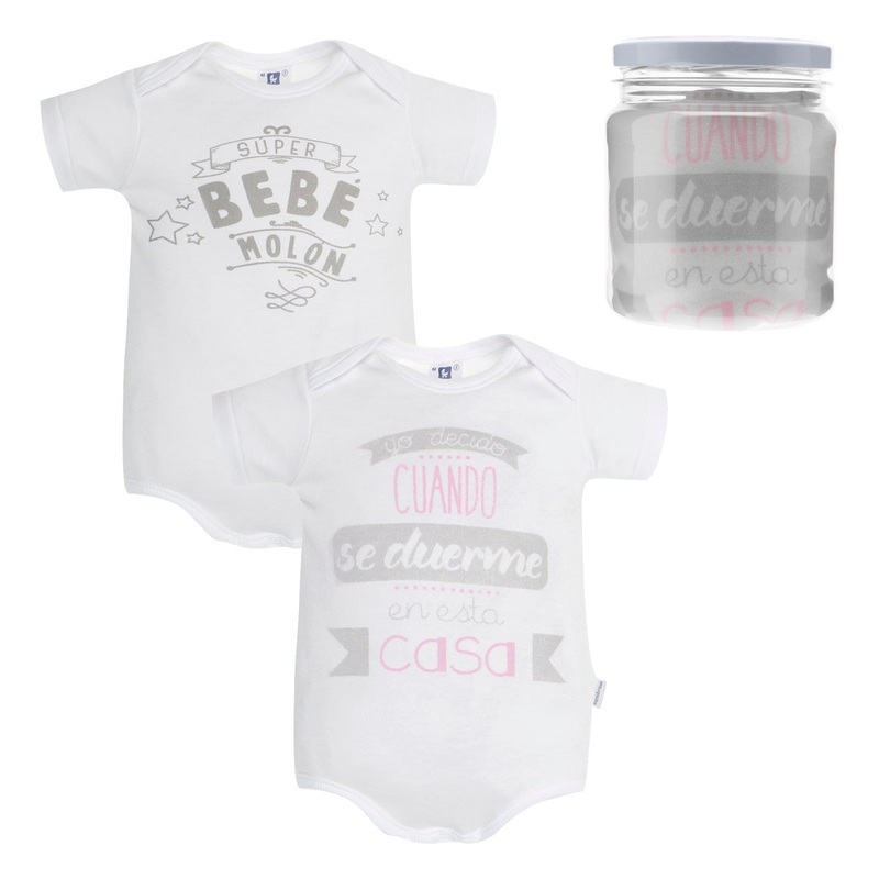 Cambrass Set 2 Body Short Sleeve Bebe Moln Pink