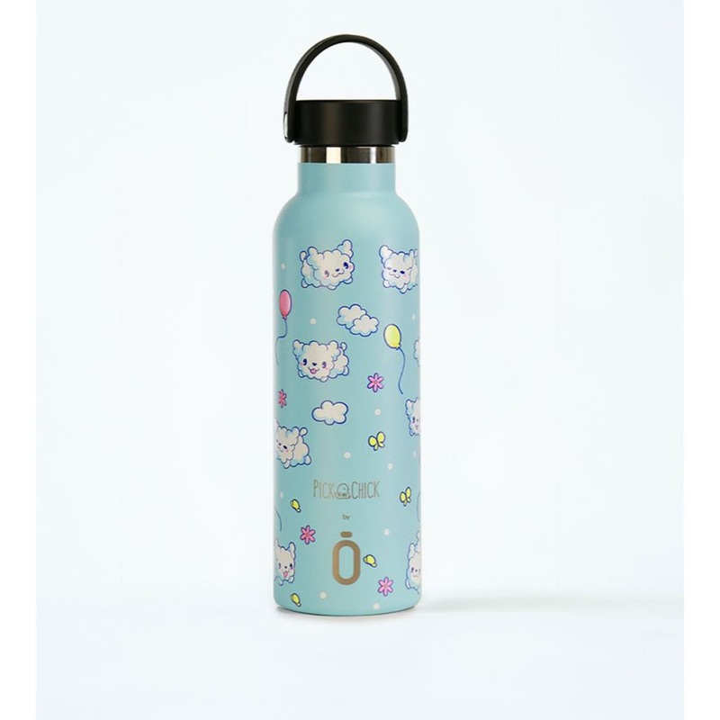 Runbott Thermal Bottle Sport+C.Stand. 600 ml-7x7x25 Pick Chick Kawaii Dogs