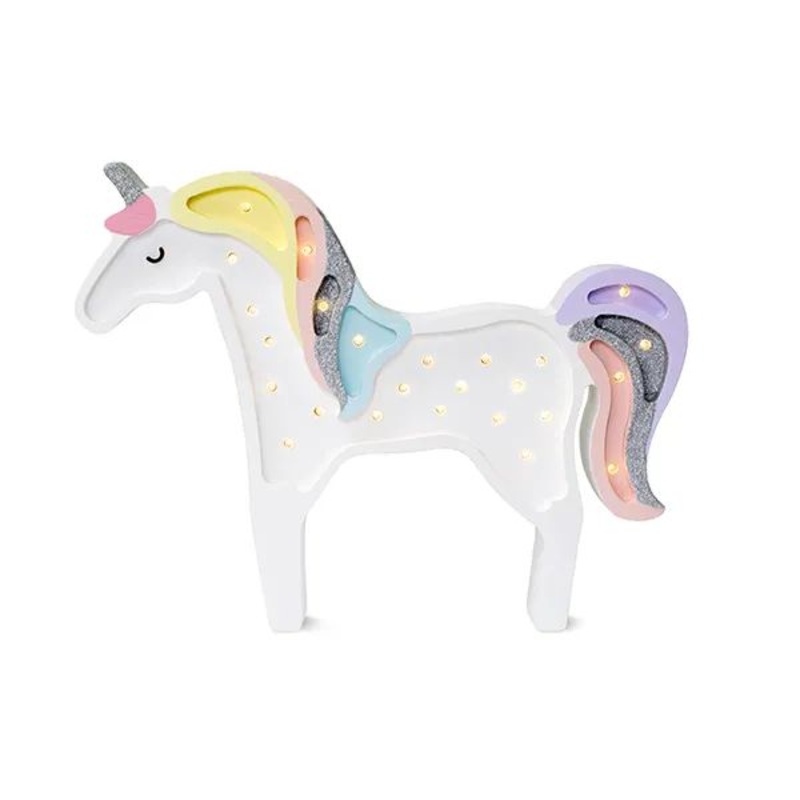 Little Lights Unicorn Lamp Rainbow