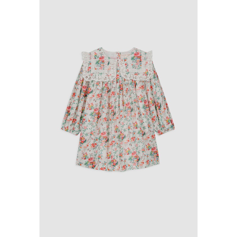 Louise Misha Dress Arinola - Cotton Voile - Cream Rosa Festa