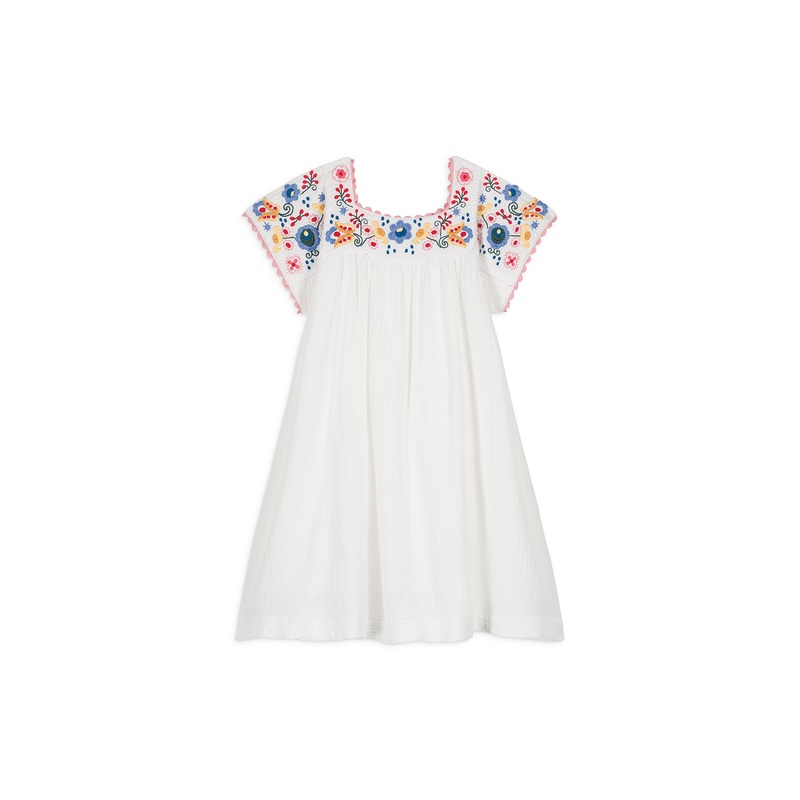 Louise Misha Dress Daya - Double Gauze - White