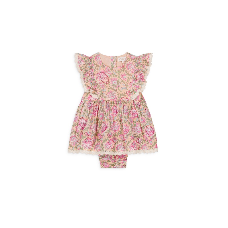 Louise Misha Rompers Lena - Printed Cotton Voile - Yellow Capri Cove