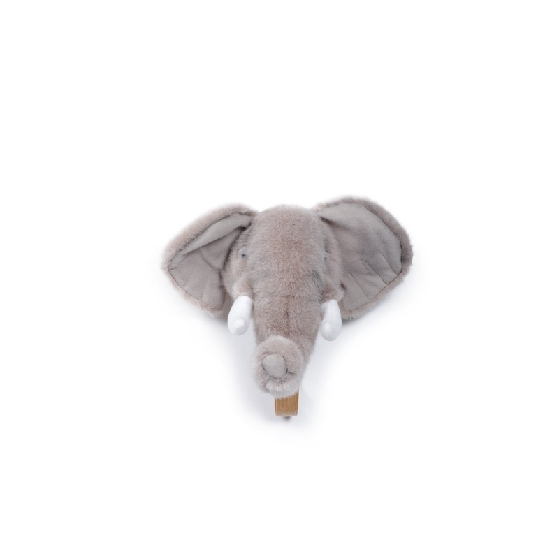 Wild & Soft Coat Hanger Sm. Head Elephant