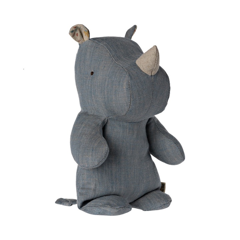 Maileg Safari Friends, Small Rhino - Blue/Sand