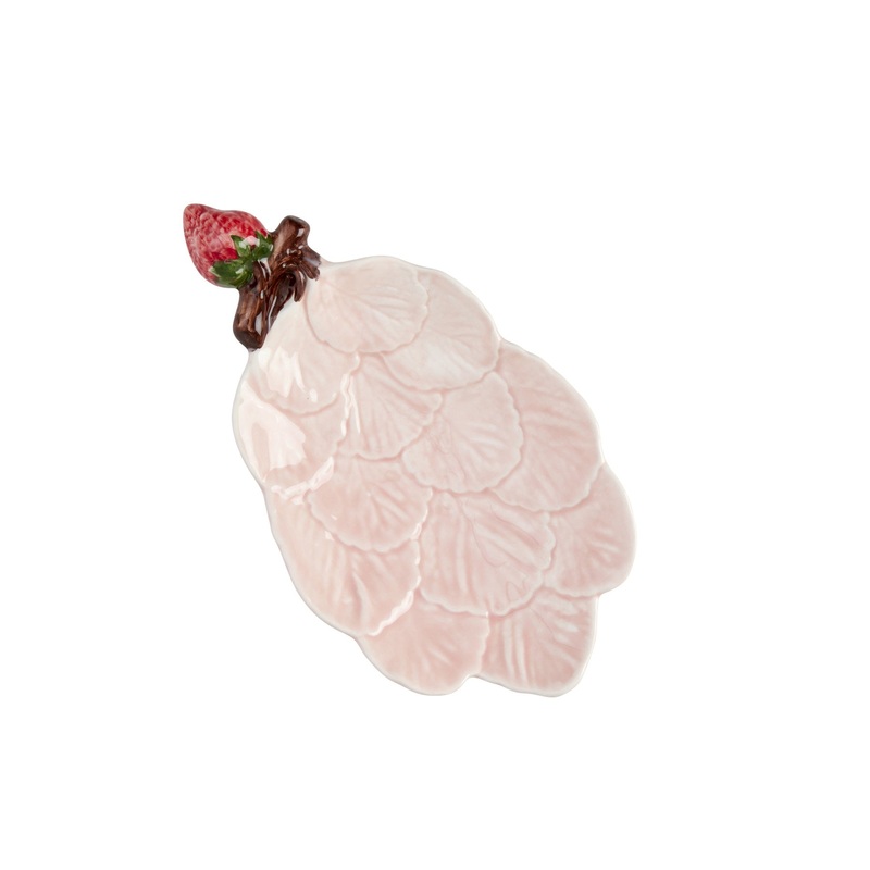 Rice DK Ceramic Leaf with Strawberry