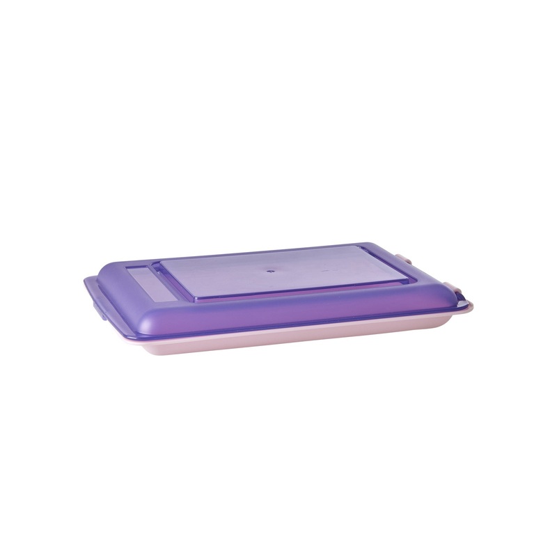 Rice DK Food Keeper in Color Soft Pink with Lavender Lid - 470ml